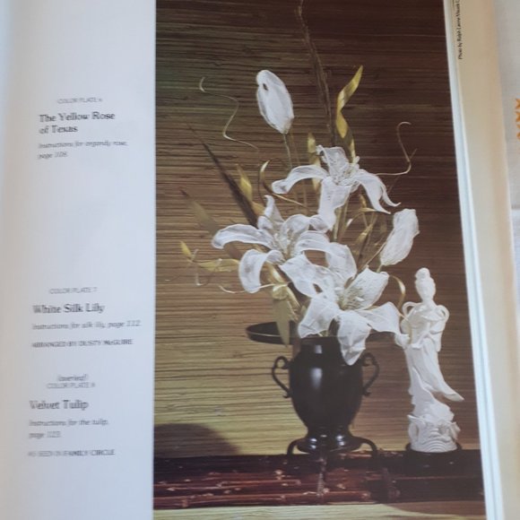 Vintage 1970s Hardcover Book Flower Fabrications by Jean Wilkinson - Picture 12 of 16